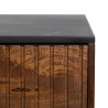 Console ABNER Marron Noir Métal Fer Bois de manguier 110 x 40 x 76 cm