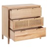 Caisson à Tiroirs HONEY Naturel Bois de paulownia Bois MDF 80 x 40 x 82 cm