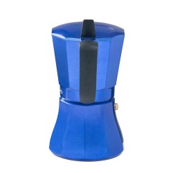 Cafetière Italienne Oroley Petra 6 Tasses Bleu Aluminium