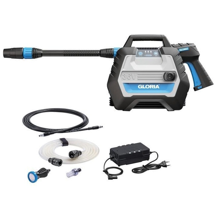 Nettoyeur basse pression sans fil GLORIA MultiJet 36V - Batterie 4 Ah