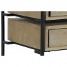 Caisson à Tiroirs DKD Home Decor Noir Naturel Métal Bois MDF Moderne 100 x 45 x 82 cm