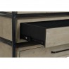 Caisson à Tiroirs DKD Home Decor Noir Naturel Métal Bois MDF Moderne 100 x 45 x 82 cm