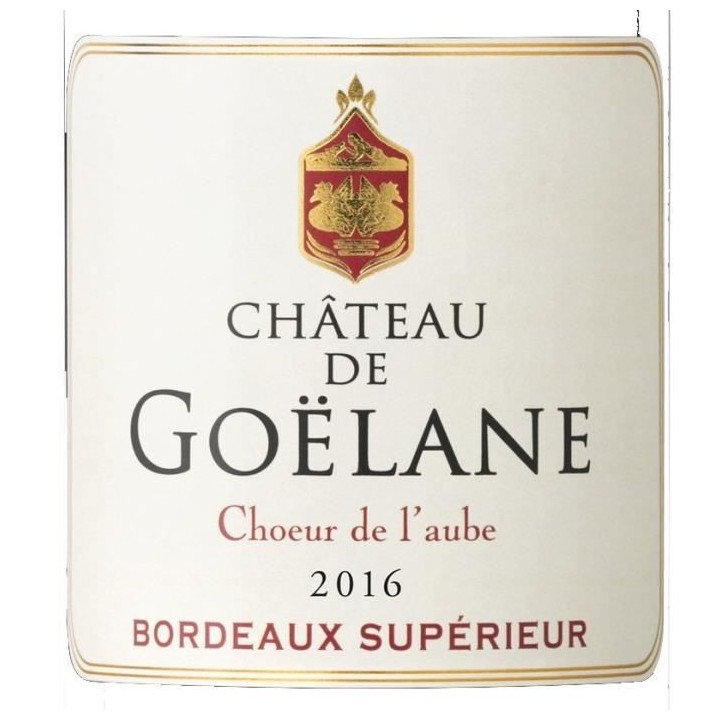 Château de Goëlane 2016 Bordeaux Supérieur - Vin rouge de bordeaux