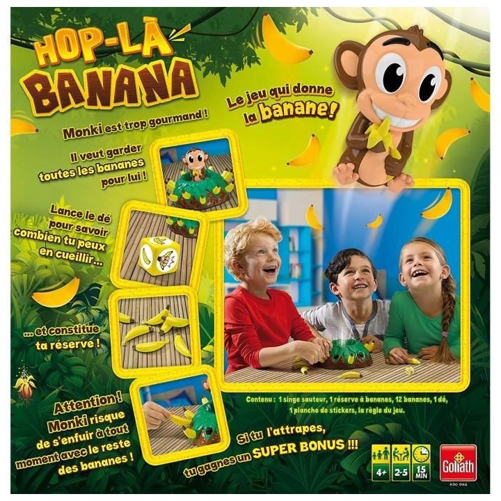 HOP LA BANANA - Jeu de société enfant - GOLIATH