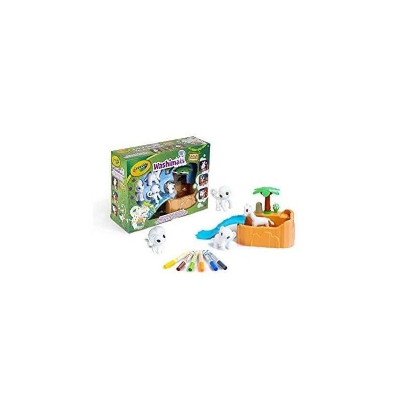 Crayola - Color'N'Wash - Mes Animaux a Colorier - Kit Safari - Dessiner - Laver - Recommencer