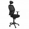 Chaise de Bureau avec Appui-tête Jorquera P&C ALI840C Noir