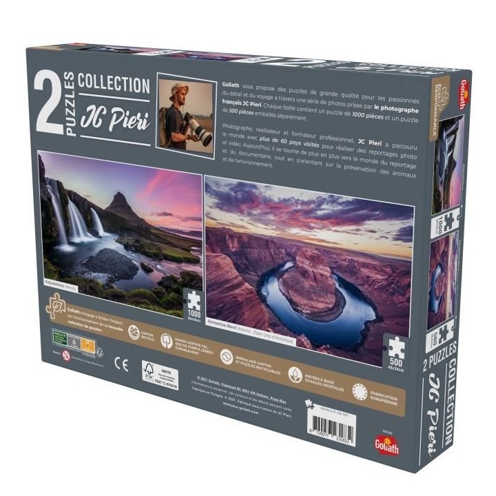 GOLIATH Puzzle Collection JC Pieri - Kirkjuffellsfoss (Islande) et Hor