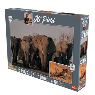 GOLIATH Puzzle Collection JC Pieri - Eléphants (Namibie) et Lionceaux