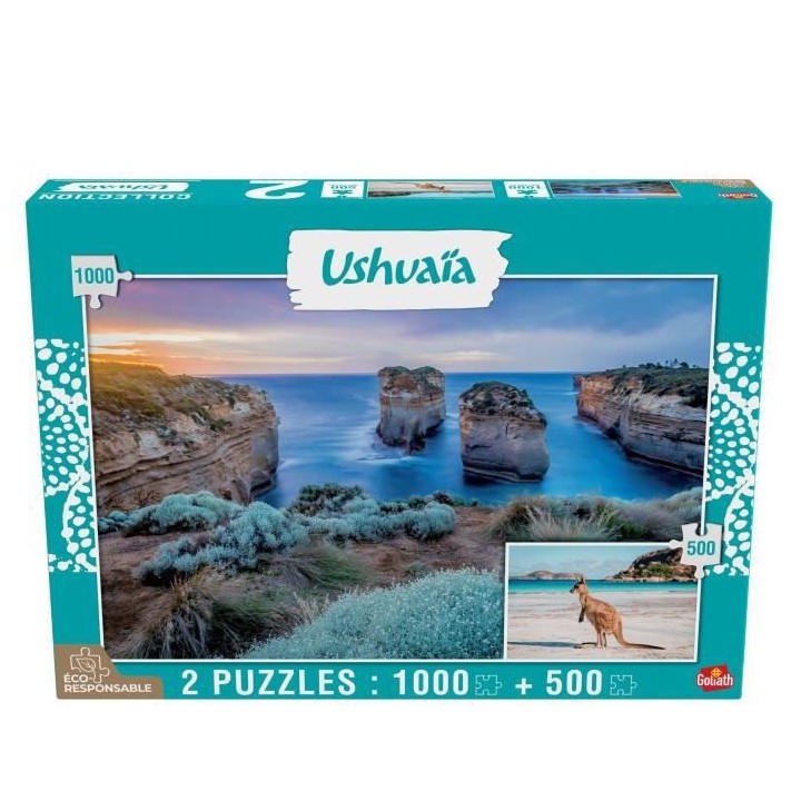 GOLIATH Puzzle Collection Ushuaia - Island Archway et Kagourou (Austra