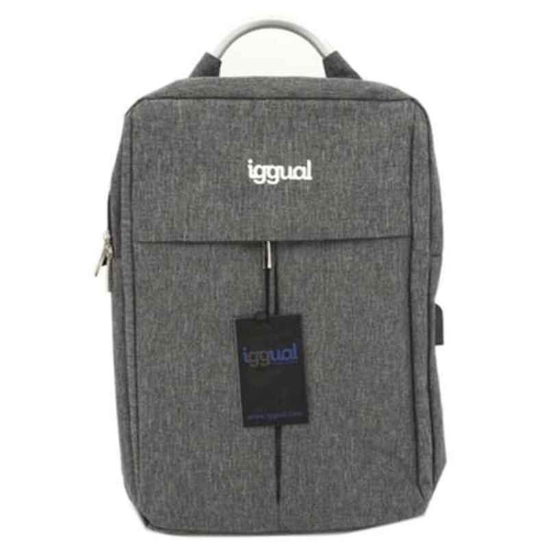 Sacoche pour Portable iggual All Tech In 15,6" Imperméable Gris