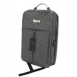 Sacoche pour Portable iggual All Tech In 15,6" Imperméable Gris