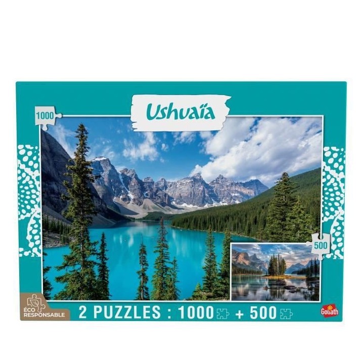GOLIATH Puzzle Collection Ushuaia - Lac de Moraine et Lac de Maligne (