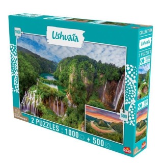 GOLIATH Puzzle Collection Ushuaia - Chutes de Plitvice (Croatie) et La