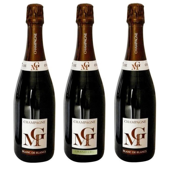 MICHEL GONET 2009 Coffret Découverte Terroir 3 Bulles Champagne Brut