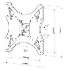 Support de TV TM Electron 26"-40" 25 kg