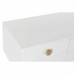 Meubles de télévision DKD Home Decor Blanc Doré Sapin Bois MDF 120 x 42 x 54 cm