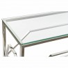 Console DKD Home Decor Verre Argenté Acier inoxydable (120 x 40 x 78 cm)