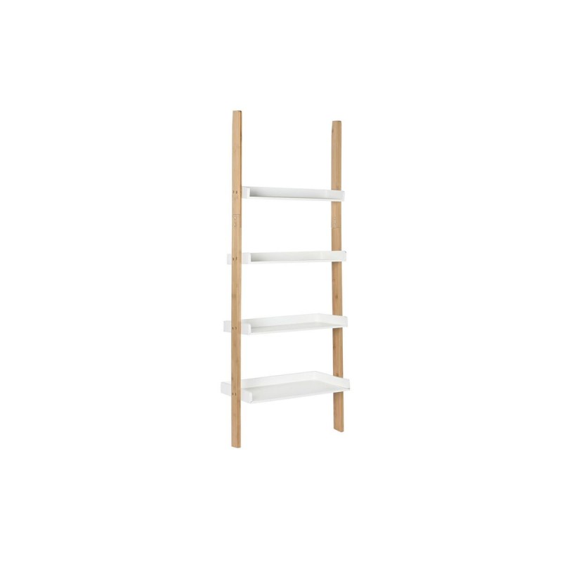 Étagère DKD Home Decor Blanc Naturel Bambou Bois MDF 57 x 30 x 152 cm (1)