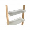 Étagère DKD Home Decor Blanc Naturel Bambou Bois MDF 57 x 30 x 152 cm (1)