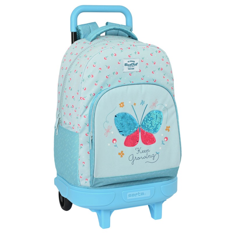 Cartable à roulettes BlackFit8 Keep Growing Bleu clair (33 x 45 x 22 cm)