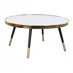 Table Basse DKD Home Decor Miroir Acier Glamour (82,5 x 82,5 x 40 cm)