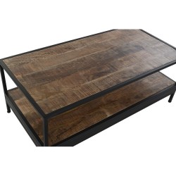 Table Basse DKD Home Decor Noir Brun foncé Métal Bois de manguier 120 x 60 x 45 cm