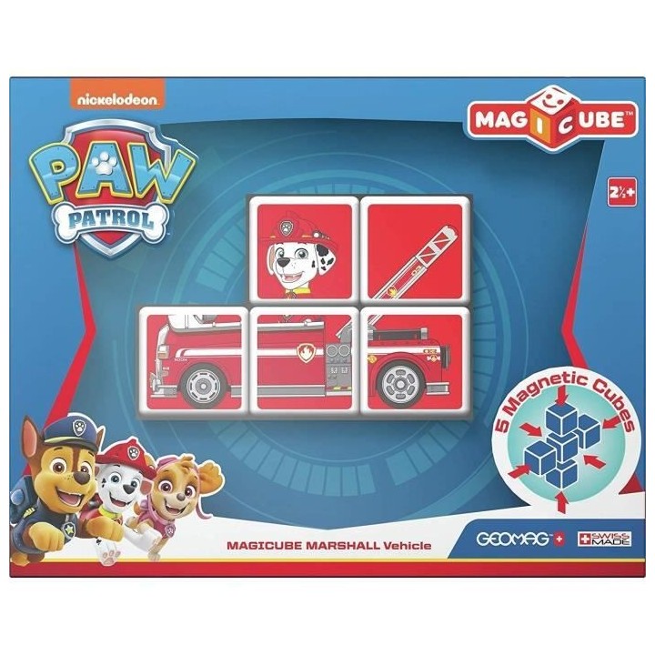 MAGICUBE - Pat' Patrouille Véhicule Marcus (5 Cubes) - Modele Aléato