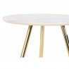 Jeu de 2 tables DKD Home Decor Noir Doré Métal Blanc Résine (46 x 46 x 45 cm)