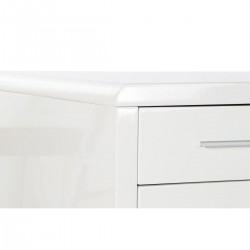 Bureau DKD Home Decor 120 x 55 x 76 cm Argenté Métal Blanc Bois MDF