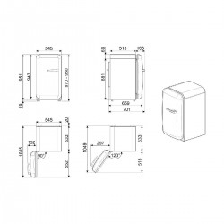 Réfrigérateur Smeg FAB10LRD5 Rouge