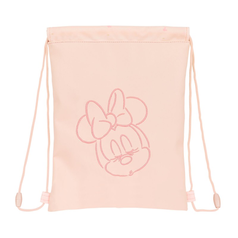 Sac à dos serré par des ficelles Minnie Mouse Rose (26 x 34 x 1 cm)