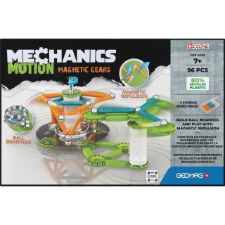 GEOMAG MECHANICS, MOTION 96 pcs, construction magnétique, jeux éduca