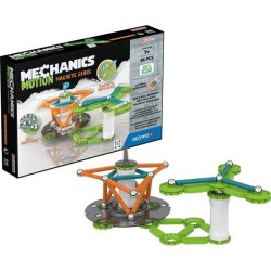 GEOMAG MECHANICS, MOTION 96 pcs, construction magnétique, jeux éducatifs, Jouet pour enfants des 7 ans, GMT01