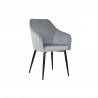 Chaise de Salle à Manger DKD Home Decor Gris Bicolore 57,5 x 62 x 88 cm