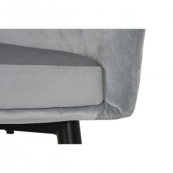 Chaise de Salle à Manger DKD Home Decor Gris Bicolore 57,5 x 62 x 88 cm