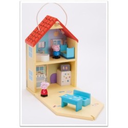 Peppa Pig - Maison Classique en Bois avec 1 personnage