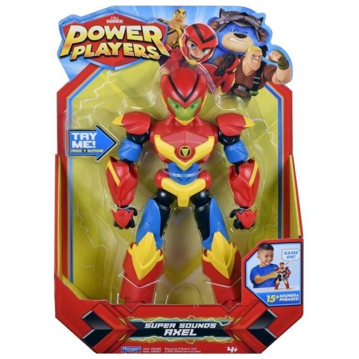Power Players- Figurine Deluxe électronique de 22 cm - Axel