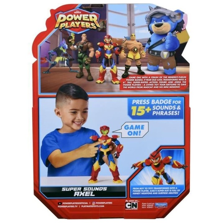 Power Players- Figurine Deluxe électronique de 22 cm - Axel