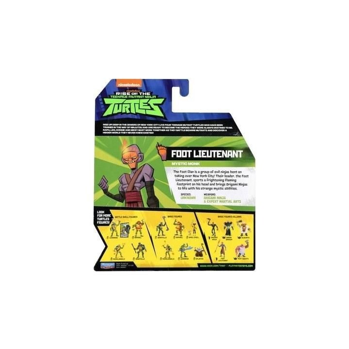 ROTMNT - Figurine articulée avec accessoires - FOOT NINJA
