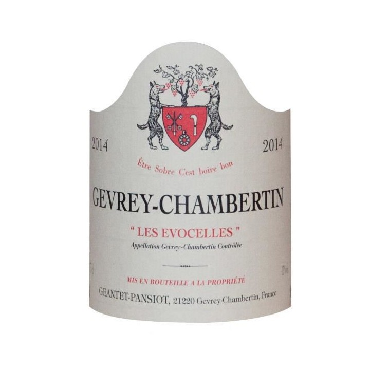 Geantet-Pansiot 2014 Gevrey-Chambertin Les Evocelles - Vin rouge de Bo