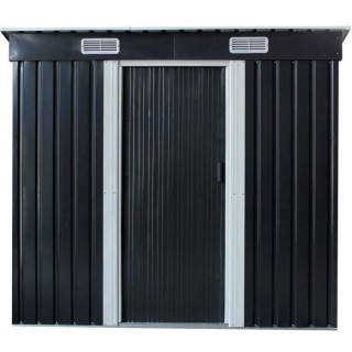 Abri de jardin en métal GARDENWOOD 2,26 m² - Kit ancrage inclus - Gr