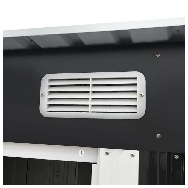 Abri de jardin en métal GARDENWOOD 2,26 m² - Kit ancrage inclus - Gr