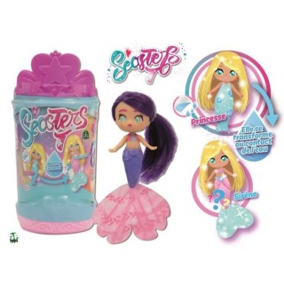 Seasters , Poupée sirene surprise, Princesse qui se transforme en Sir