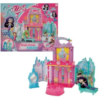 Seasters , Château avec poupée sirene surprise, Princesse qui se tra