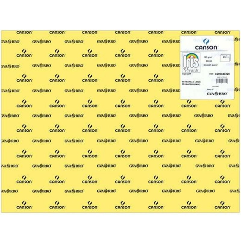 Papiers carton Iris Lemon Jaune 50 x 65 cm (25 Unités)