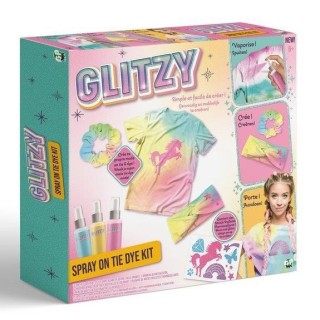 Glitzy, Coffret Spray on Tie & Dye, Loisirs créatifs,Création de ses