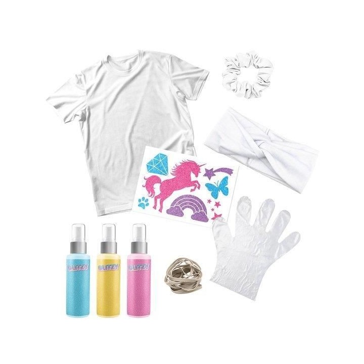 Glitzy, Coffret Spray on Tie & Dye, Loisirs créatifs,Création de ses
