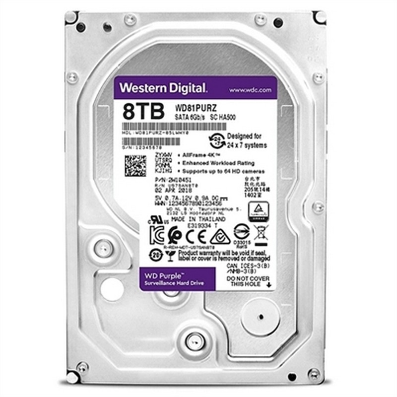 Disque dur Western Digital WD84PURZ 8 TB 3,5" 8 TB