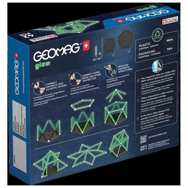 GEOMAG - Ecofriendly 42 pcs Glow