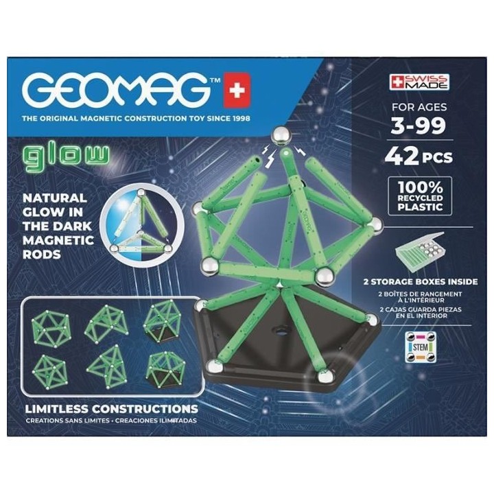 GEOMAG - Ecofriendly 42 pcs Glow